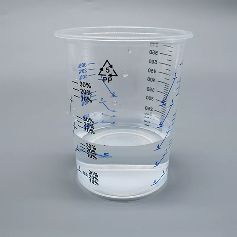 600ml 일회용 PP 페인트 믹싱 컵